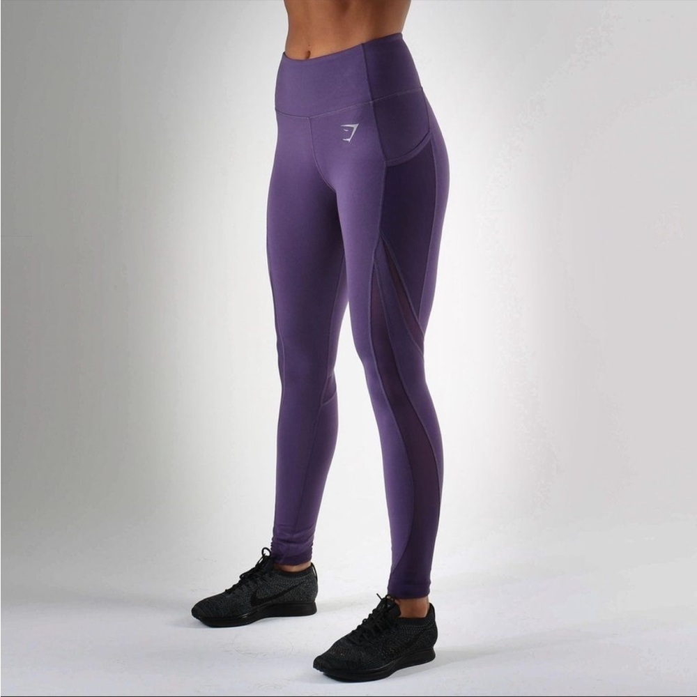 Gymshark Sleek Sculpture Running Mesh Legging